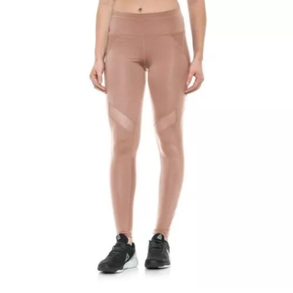 Free People Movement Leggings Small Womens Lira Mesh Leggings in Cocoa